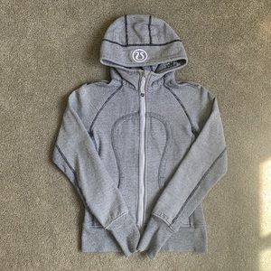 Lululemon Scuba Hoodie Wee Stripes Black and White (YOU ARE BEAUTIFUL)